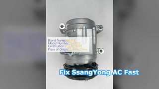 SsangYong Korando AC Compressor 6721303511 High Quality